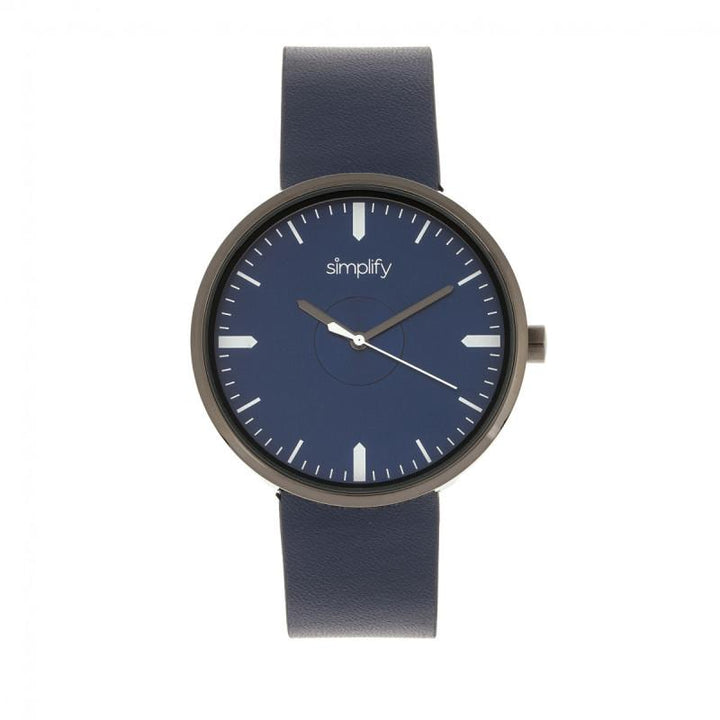 Simplify The 4500 Leather-Band Watch