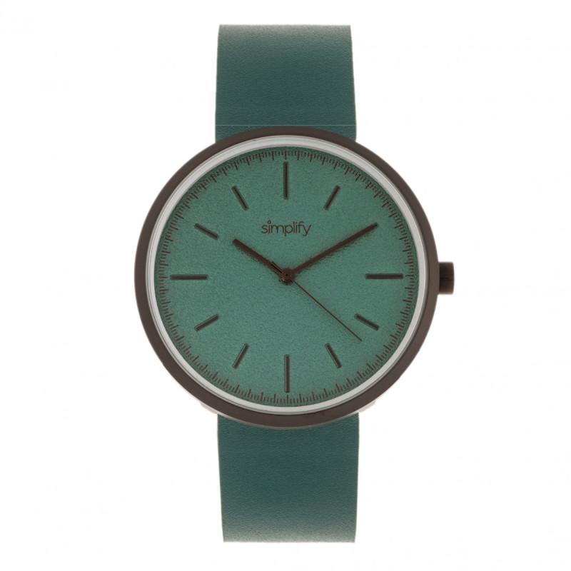 Simplify The 3000 Leather-Band Watch