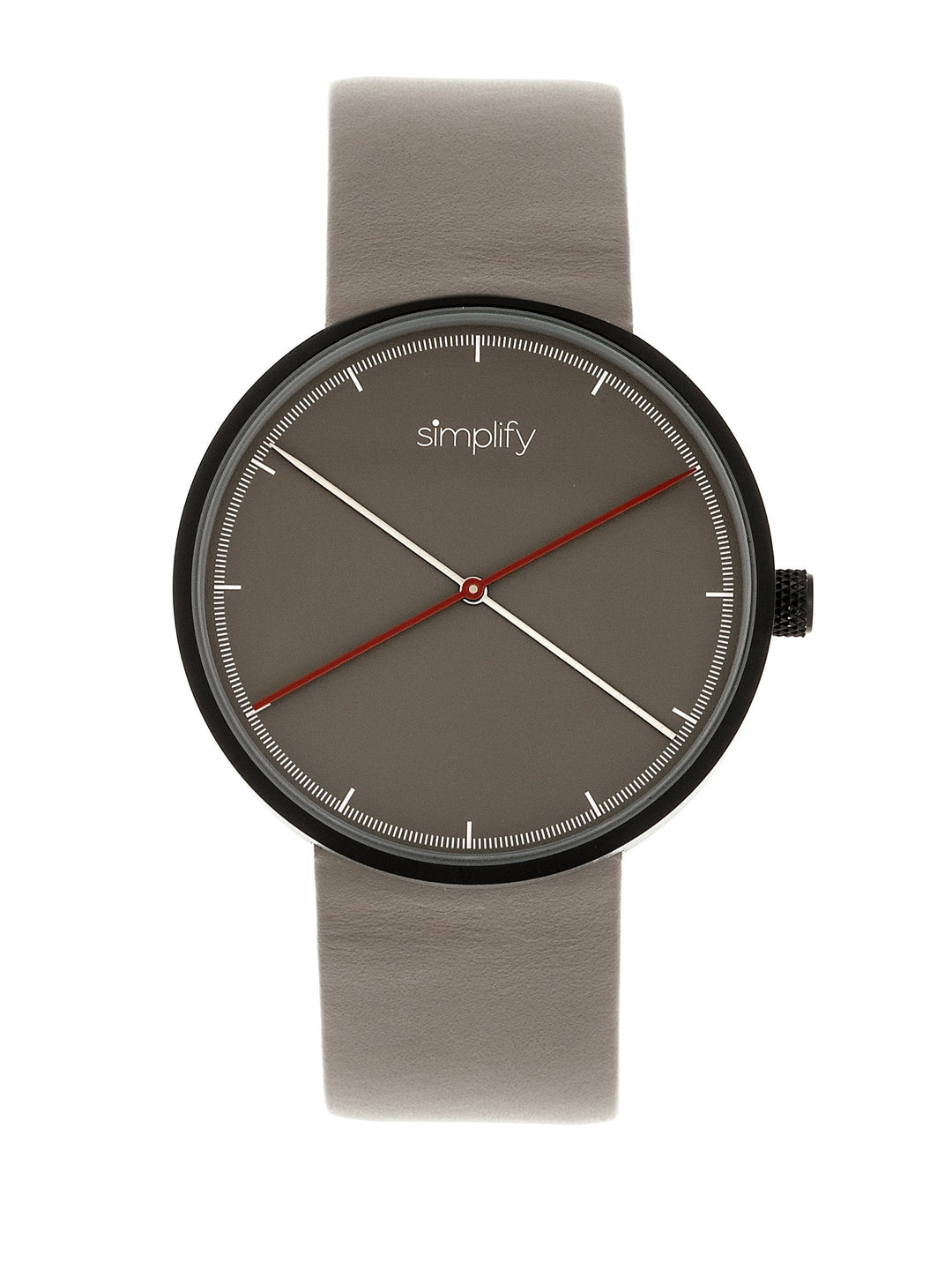 Simplify The 4100 Leather-Band Watch