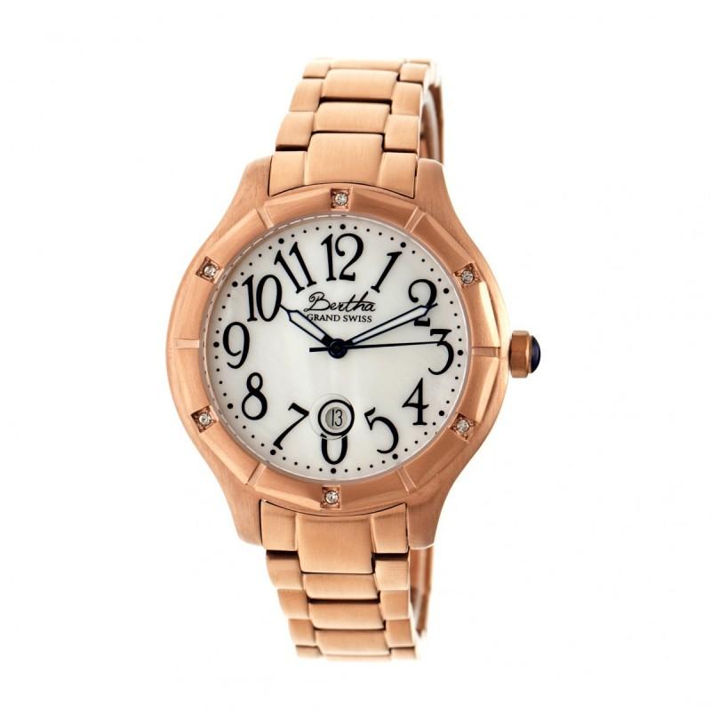 Bertha Jaclyn MOP Ladies Swiss Bracelet Watch