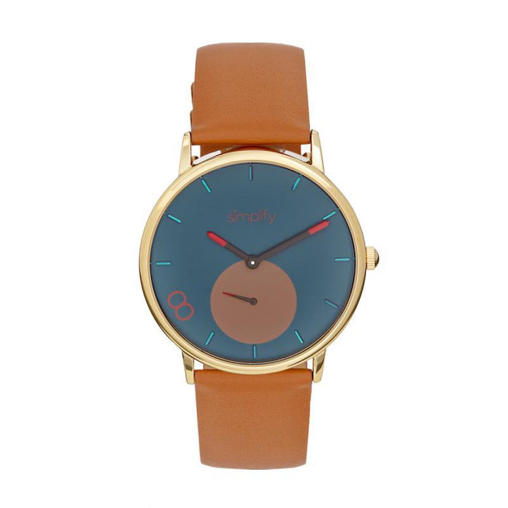 Simplify The 7200 Leather-Band Watch