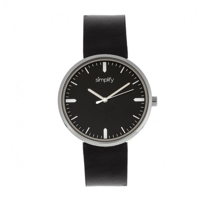 Simplify The 4500 Leather-Band Watch