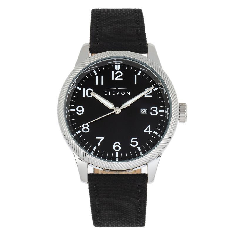 Elevon Bandit Leather-Band Watch w/Date