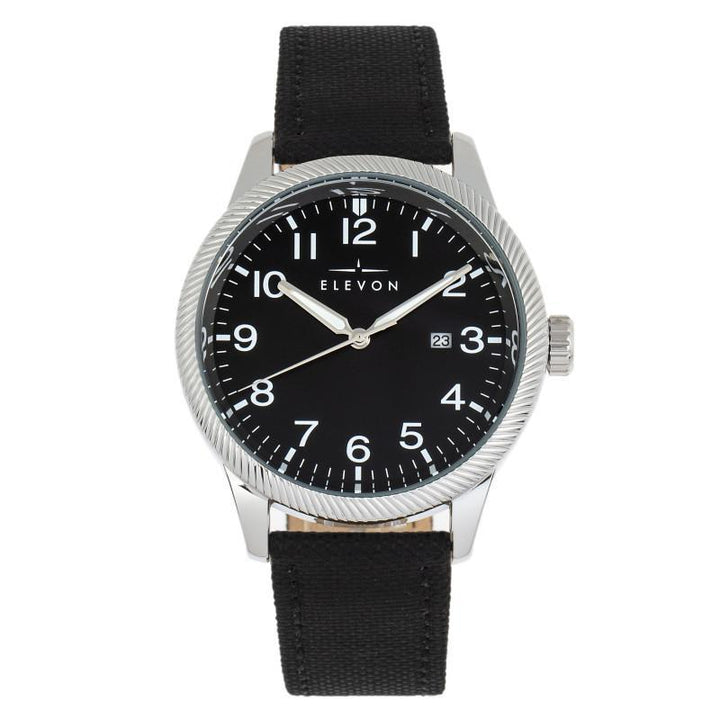 Elevon Bandit Leather-Band Watch w/Date