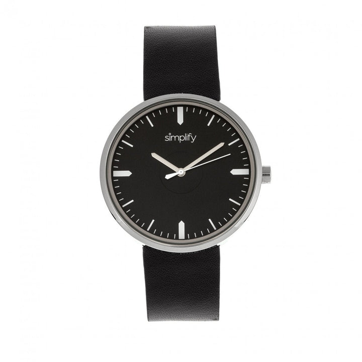 Simplify The 4500 Leather-Band Watch