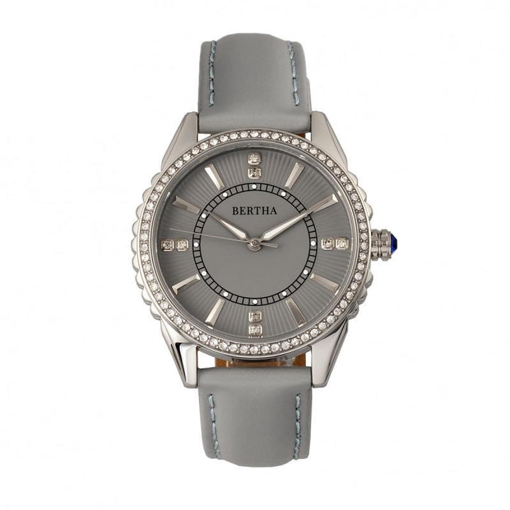 Bertha Clara Leather-Band Watch