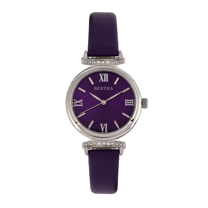 Bertha Jasmine Leather-Band Watch
