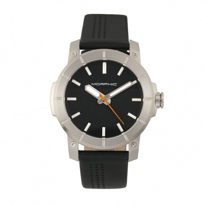 Morphic M54 Series Leather-Band Chronograph Watch