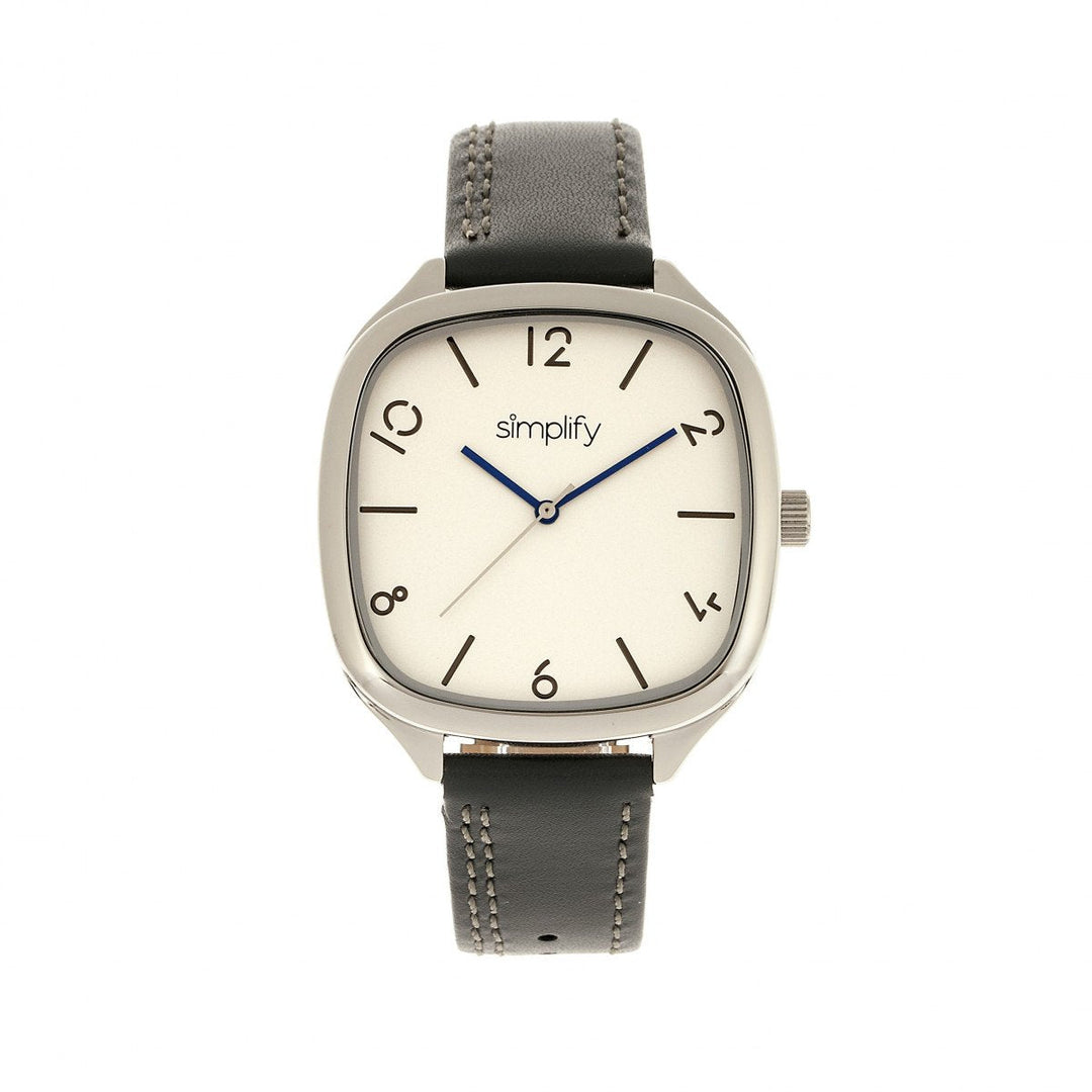 Simplify The 3500 Leather-Band Watch