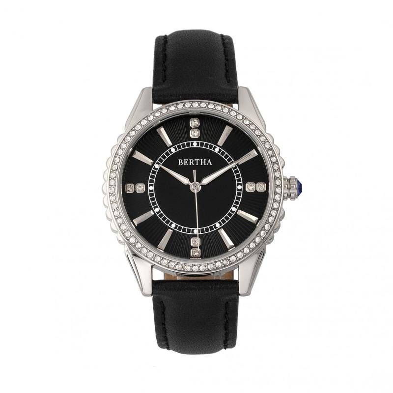 Bertha Clara Leather-Band Watch