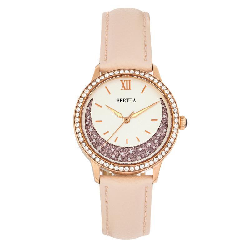 Bertha Dolly Leather-Band Watch