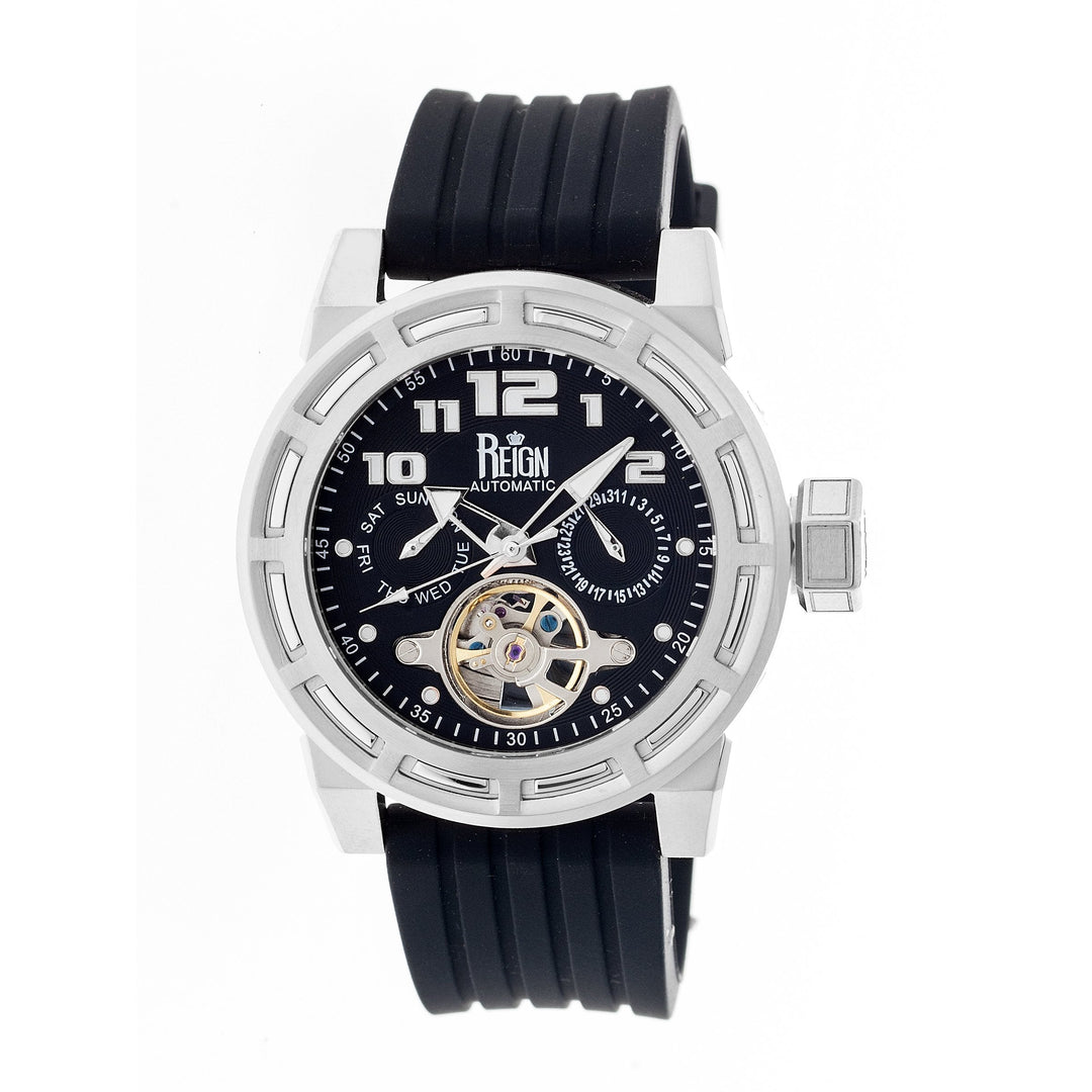 Reign Rothschild Automatic Semi-Skeleton Watch w/Day/Date