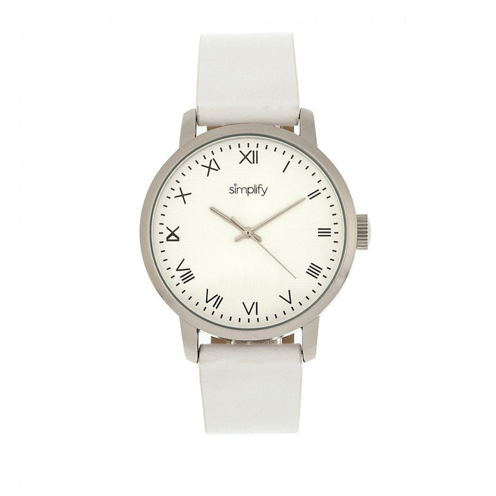 Simplify The 4200 Leather-Band Watch