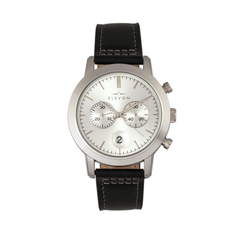 Elevon Langley Chronograph Leather-Band Watch w/ Date