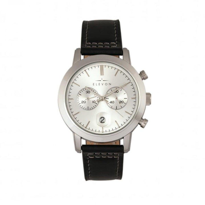 Elevon Langley Chronograph Leather-Band Watch w/ Date