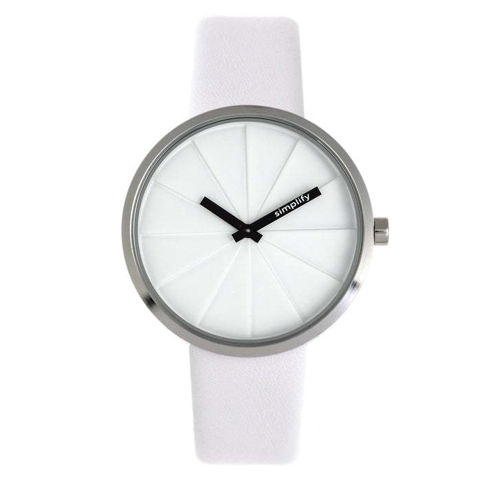 Simplify The 4000 Leather-Band Watch