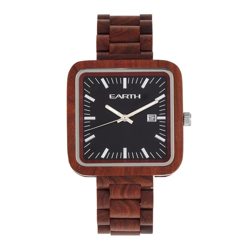 Earth Wood Berkshire Bracelet Watch w/Date - Ruumur