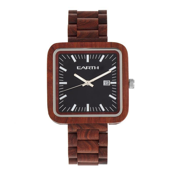 Earth Wood Berkshire Bracelet Watch w/Date - Ruumur