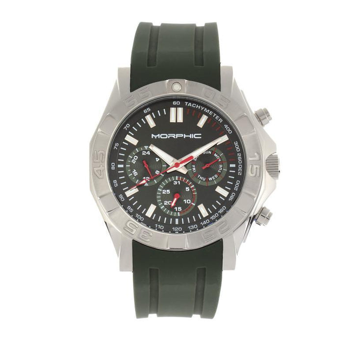 Morphic M75 Series Tachymeter Strap Watch w/Day/Date