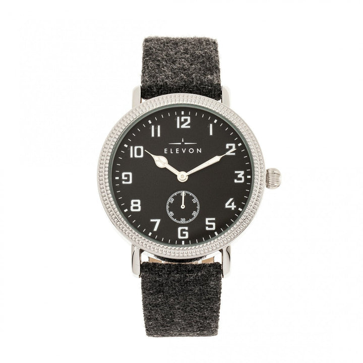 Elevon Northrop Wool-Overlaid Leather-Band Watch