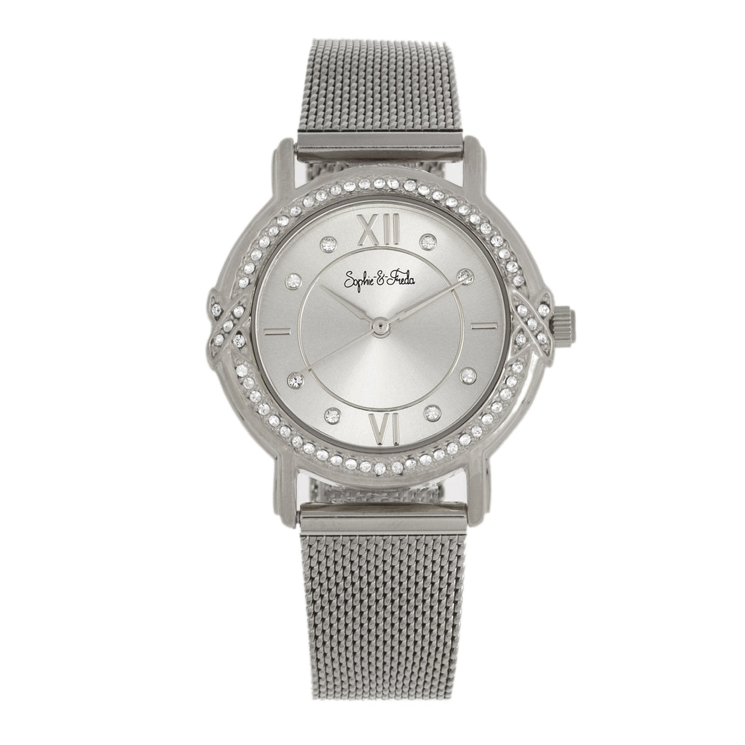 Sophie and Freda Reno Bracelet Watch w/Swarovski Crystals