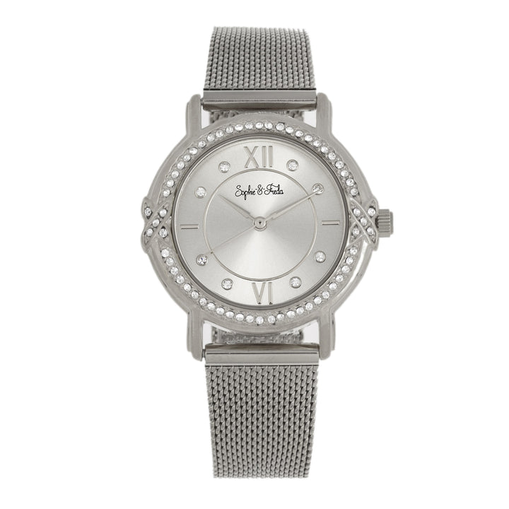 Sophie and Freda Reno Bracelet Watch w/Swarovski Crystals