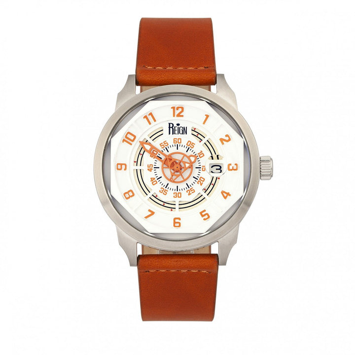 Reign Lafleur Automatic Leather-Band Watch w/Date