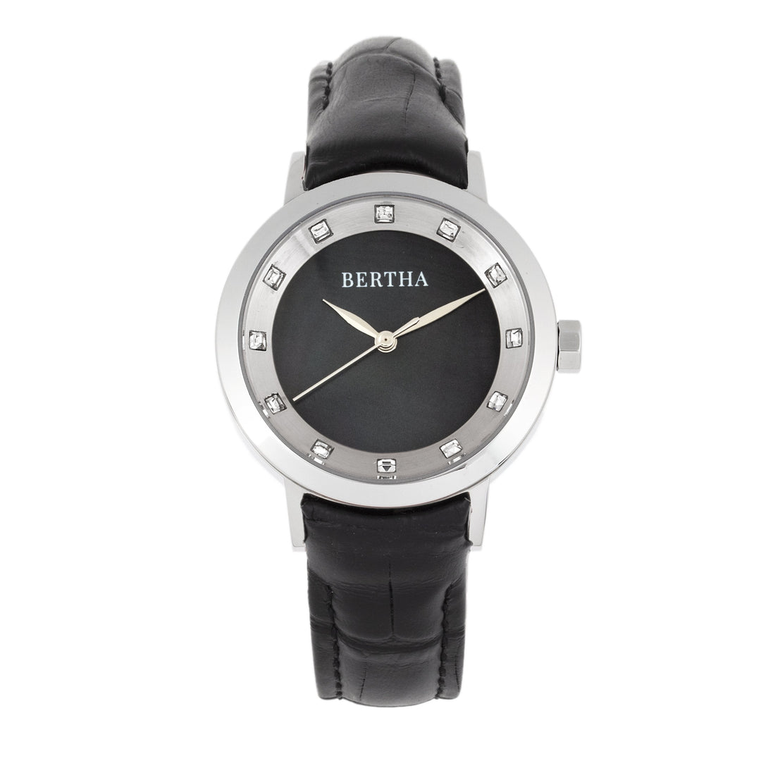 Bertha Cecelia Leather-Band Watch