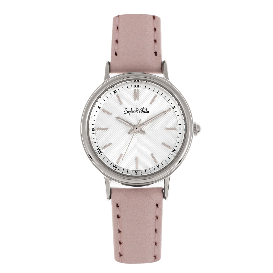 Sophie & Freda Berlin Leather-Band Watch - Light Pink