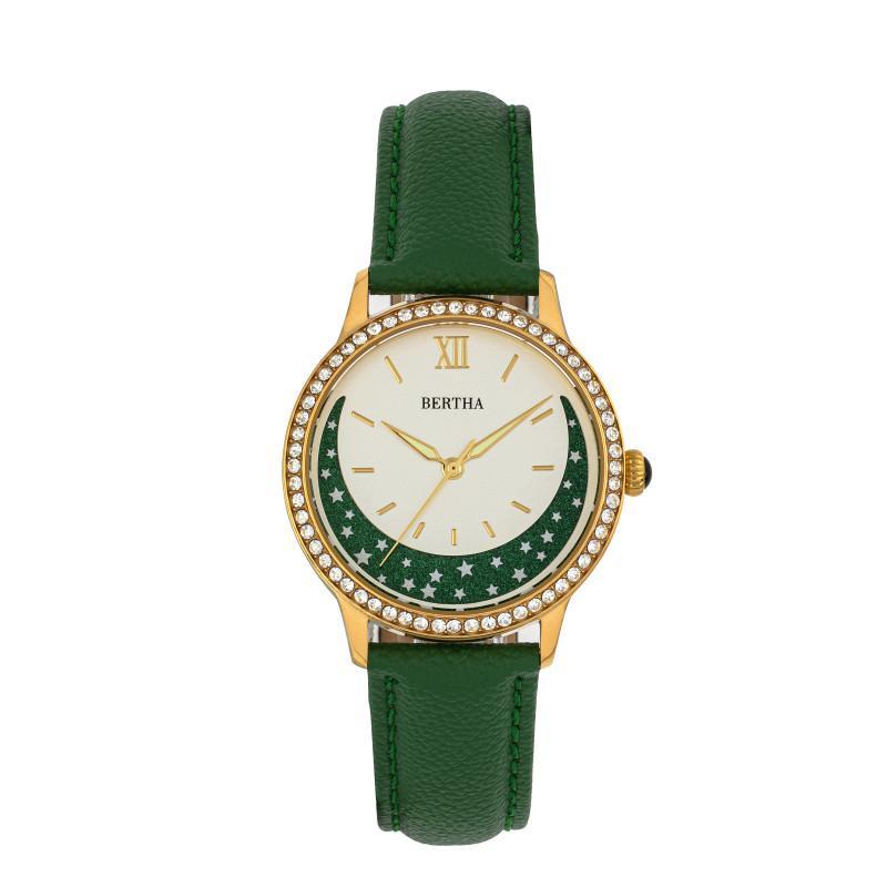 Bertha Dolly Leather-Band Watch