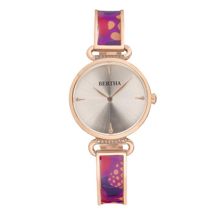 Bertha Katherine Enamel-Designed Bracelet Watch - Ruumur