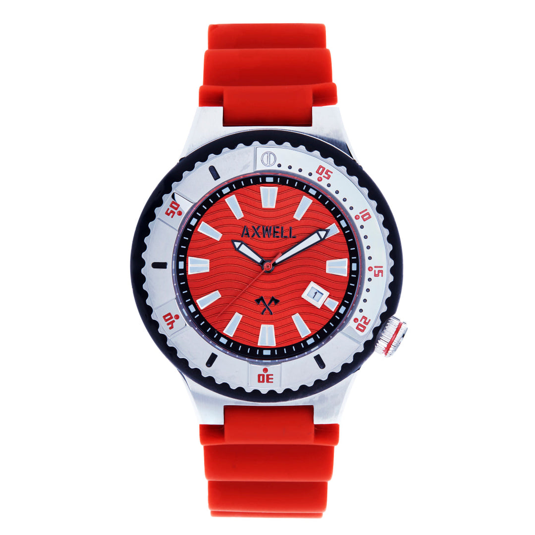 Axwell Summit Strap Watch w/Date - Red - AXWAW108-5