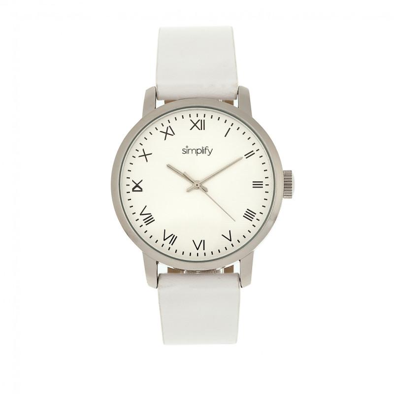 Simplify The 4200 Leather-Band Watch