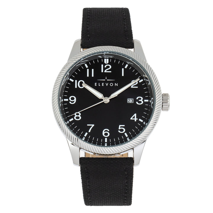 Elevon Bandit Leather-Band Watch w/Date