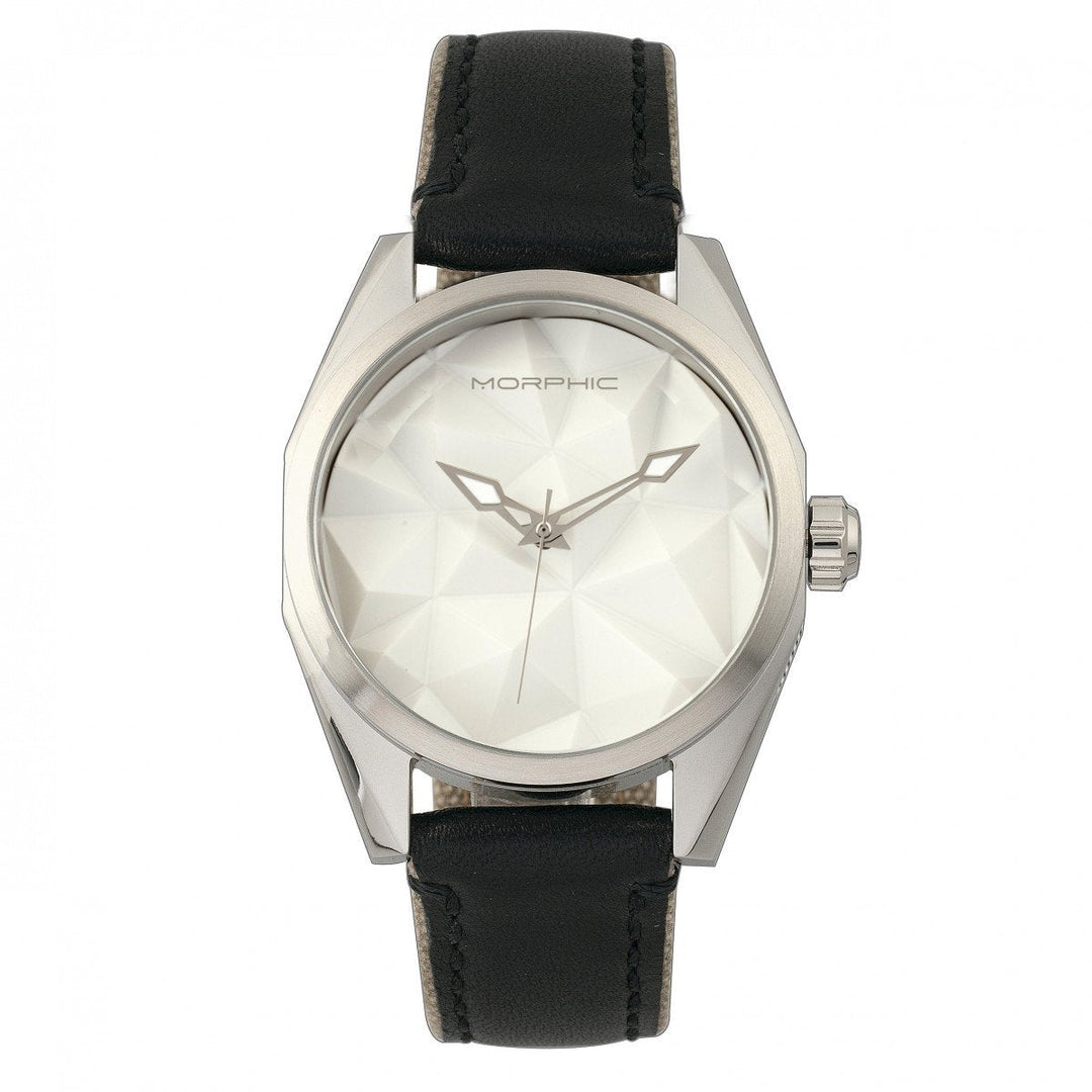 Morphic M59 Series Leather-Overlaid Canvas-Band Watch