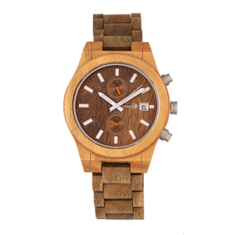 Earth Wood Castillo Bracelet Watch w/Date