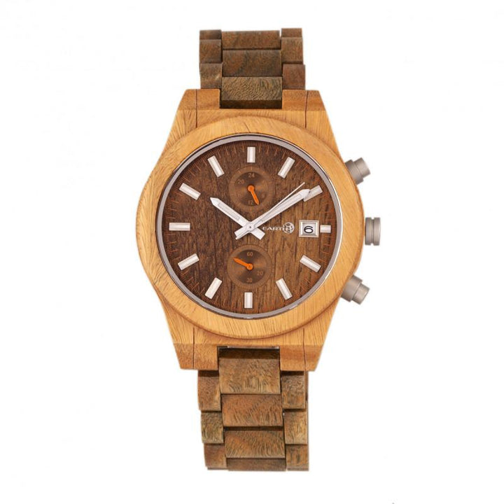 Earth Wood Castillo Bracelet Watch w/Date