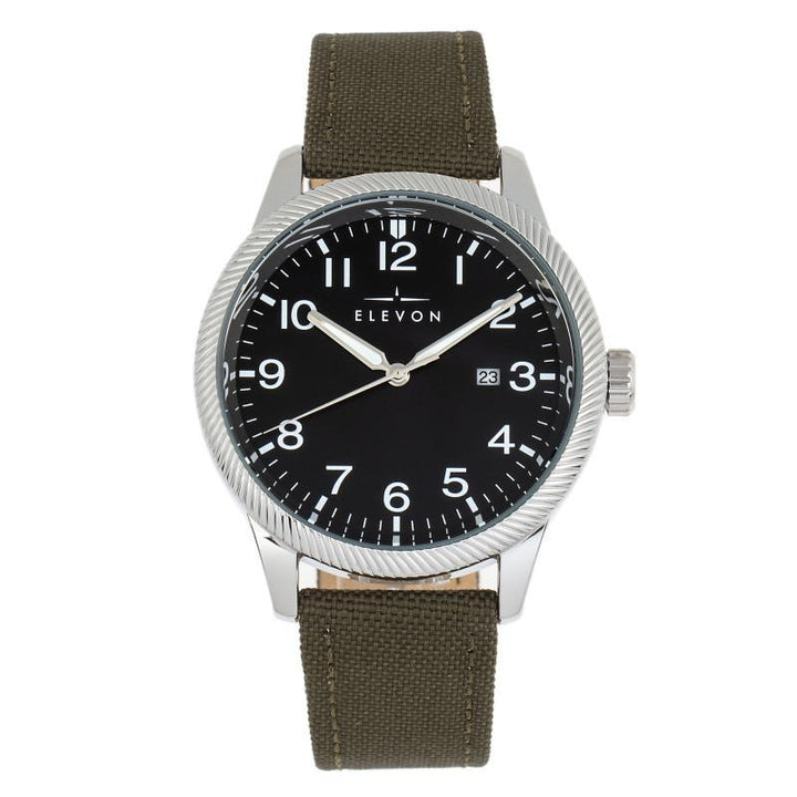 Elevon Bandit Leather-Band Watch w/Date