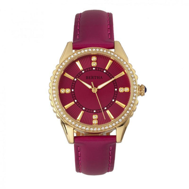 Bertha Clara Leather-Band Watch
