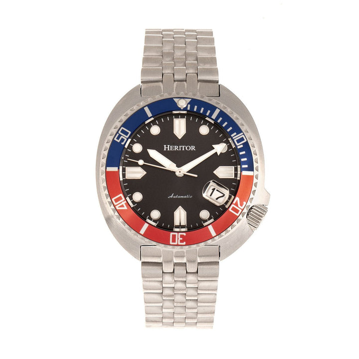 Heritor Automatic Morrison Leather-Band Watch w/Date
