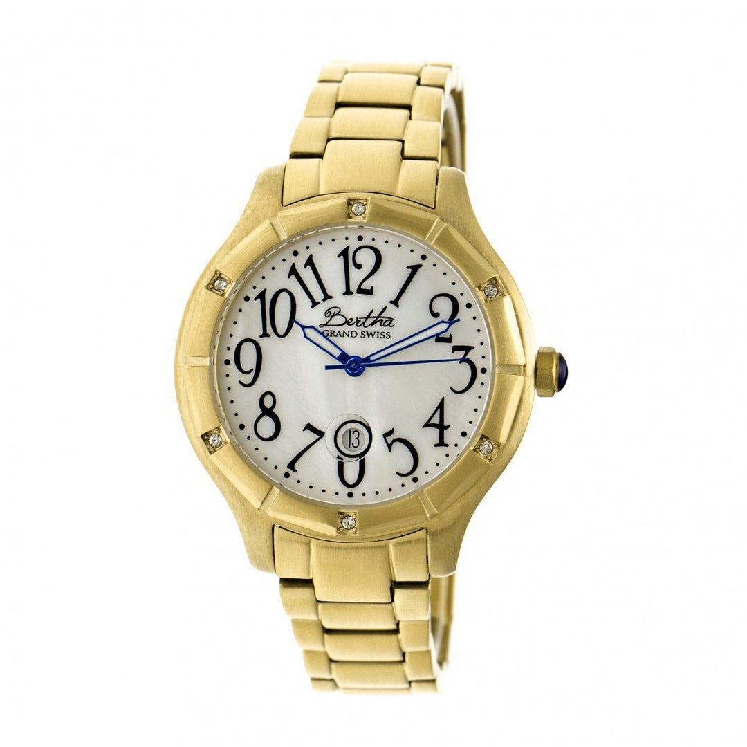 Bertha Jaclyn MOP Ladies Swiss Bracelet Watch