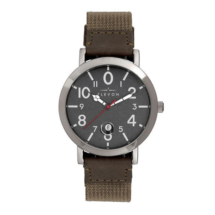 Elevon Mach 5 Canvas-Band Watch w/Date