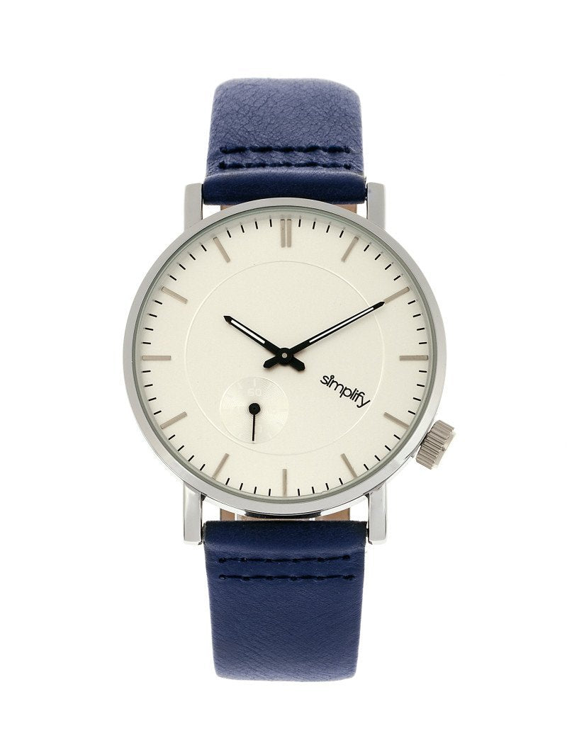 Simplify The 3600 Leather-Band Watch