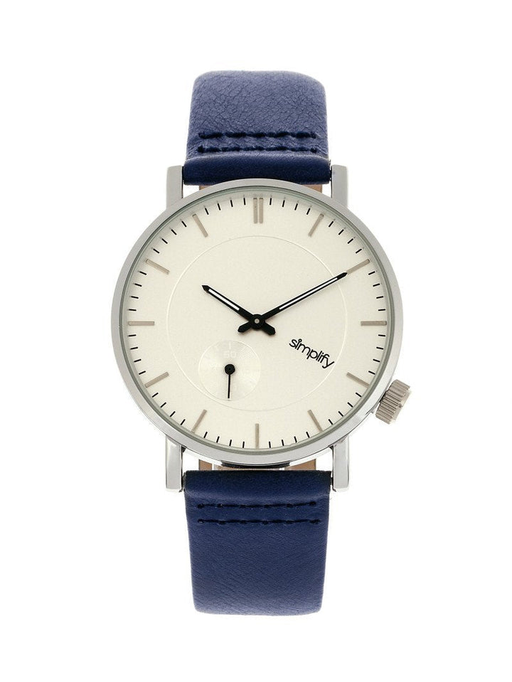 Simplify The 3600 Leather-Band Watch