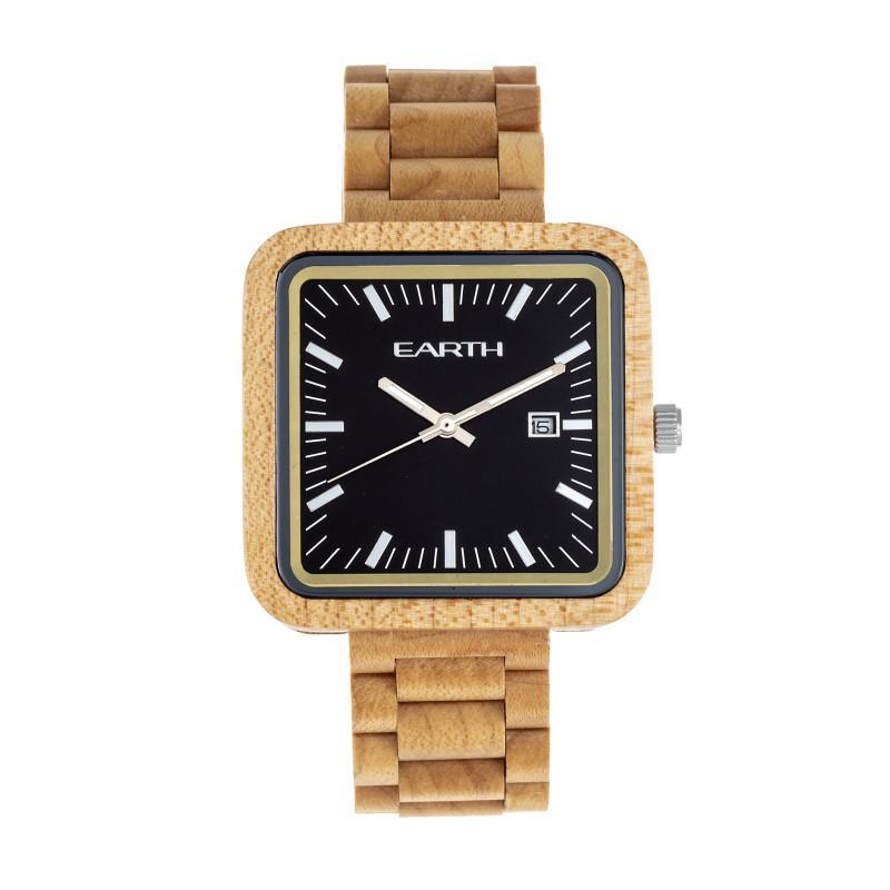 Earth Wood Berkshire Bracelet Watch w/Date - Ruumur