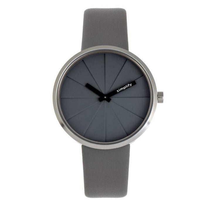 Simplify The 4000 Leather-Band Watch