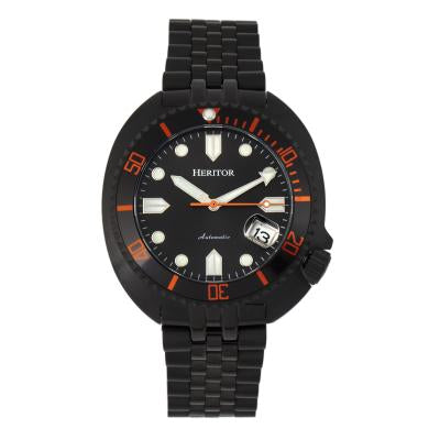 Heritor Automatic Morrison Leather-Band Watch w/Date