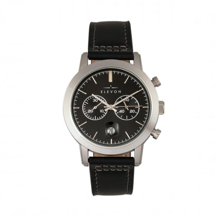 Elevon Langley Chronograph Leather-Band Watch w/ Date