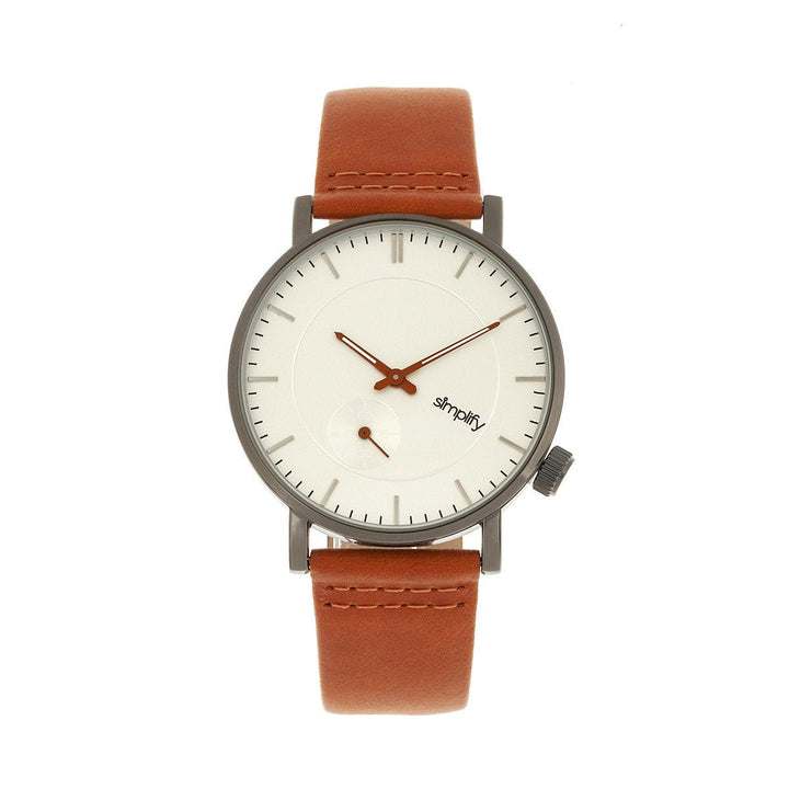 Simplify The 3600 Leather-Band Watch