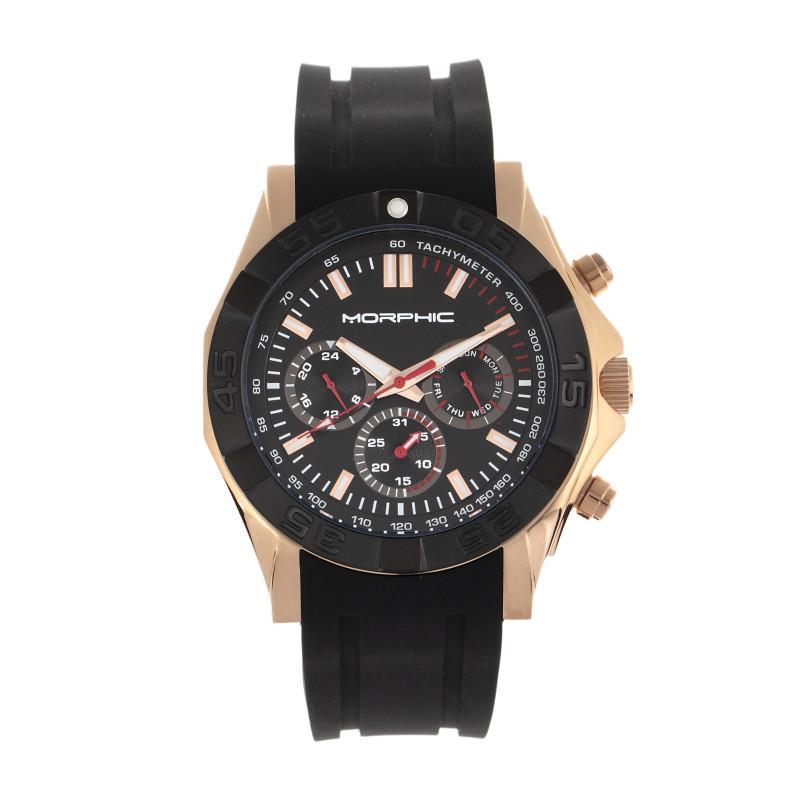 Morphic M75 Series Tachymeter Strap Watch w/Day/Date